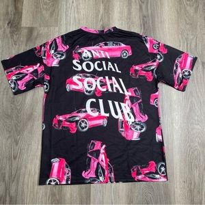 NEW Anti Social Social Club 3AM‎ on Melrose All Over Print Pink Car Size M ASSC